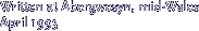 Written at Abergwesyn, mid-Wales