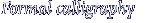 Formal calligraphy